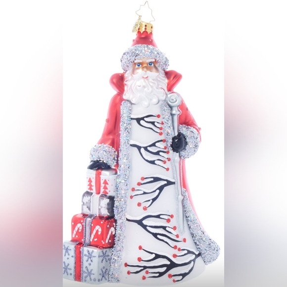 Christopher Radko Ardisia Grenada Claus Glass Handblown Ornament 7.5"  NEW w/tag - Picture 1 of 2
